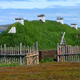 A re-creation of a Norse sod house, at modern-day L’Anse Aux Meadows.